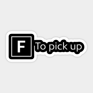 Funny PUBG Pick Up Sticker